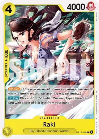 Raki #OP15-112 · Adventure on Kami's Island One Piece card