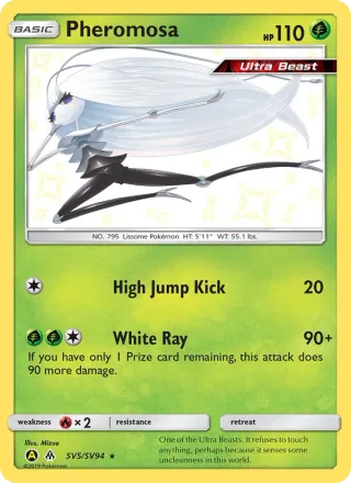 Pheromosa #SV5 · Hidden Fates Shiny Vault Pokémon card