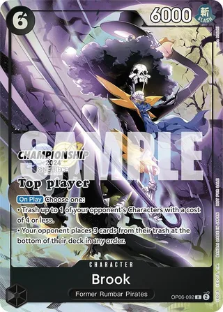 Brook (Championship 2024 Top Player Pack) #OP06-092-championship-2024-top-player-pack · One Piece Promotion Cards One Piece card