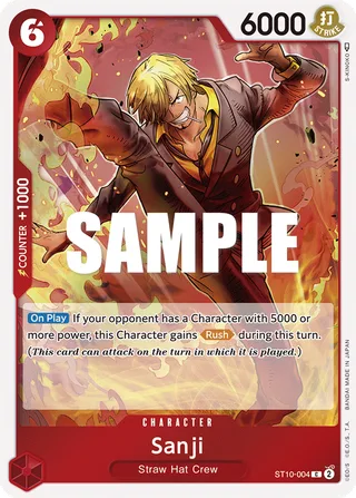 Sanji #ST10-004 · ST-10: Ultra Deck The Three Captains One Piece card