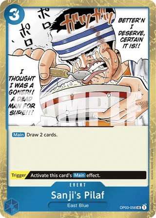 Sanji's Pilaf (Textured Foil) #OP03-056-textured-foil · Premium Booster -The Best- One Piece card