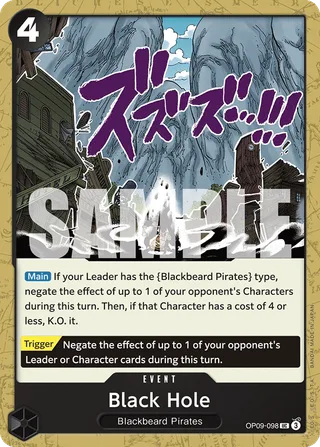 Black Hole #OP09-098 · Emperors in the New World One Piece card