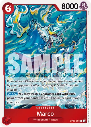Marco #OP16-014 · The Time of Battle One Piece card