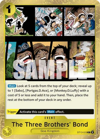The Three Brothers' Bond #ST13-019 · ST-13: Ultra Deck The Three Brothers One Piece card