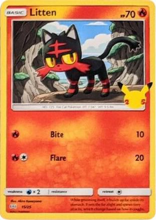 Litten #15 · McDonald's Collection 2021 Pokémon card