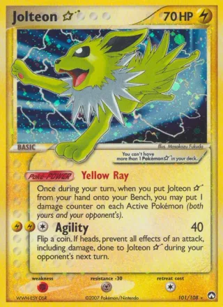 Jolteon ☆ #101 · Power Keepers Pokémon card