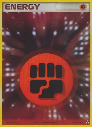 Fighting Energy #108 · Power Keepers Pokémon card