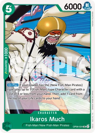 Ikaros Much #OP06-024 · Wings of the Captain Pre-Release Cards One Piece card