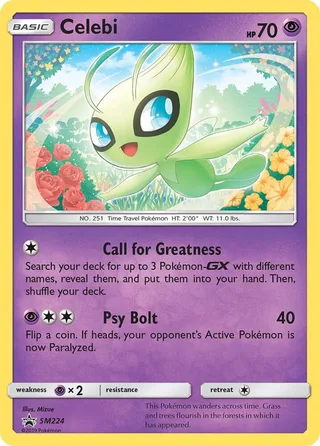 Celebi #SM224 · SM Black Star Promos Pokémon card