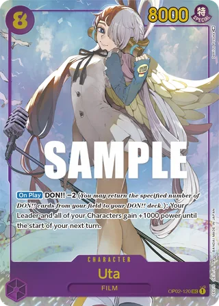 Uta (Alternate Art) #OP02-120-alternate-art · Paramount War One Piece card