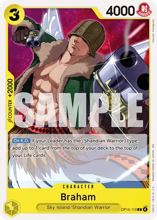 Braham #OP15-110 · Adventure on Kami's Island One Piece card