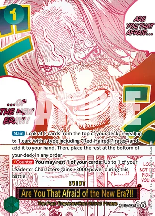 Are You That Afraid of the New Era?! (Alternate Art) #OP17-037-alternate-art · The World's Strongest Warriors One Piece card
