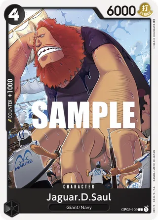 Jaguar.D.Saul #OP02-109 · ST-19: Starter Deck 19 BLACK Smoker One Piece card
