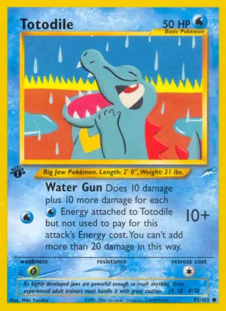 Totodile #85 · Neo Destiny Pokémon card