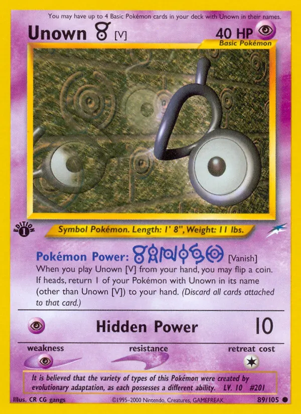 Unown [V] full card art