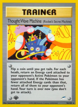 Thought Wave Machine (Rocket's Secret Machine) #96 · Neo Destiny Pokémon card