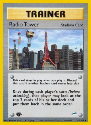 Radio Tower #95 · Neo Destiny Pokémon card
