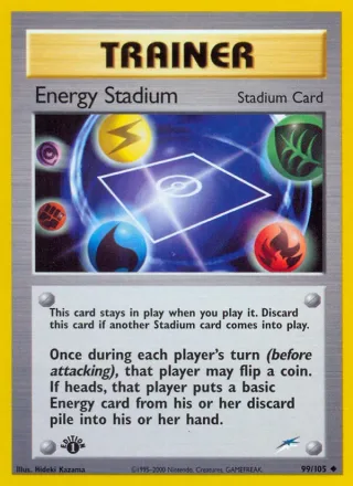 Energy Stadium #99 · Neo Destiny Pokémon card