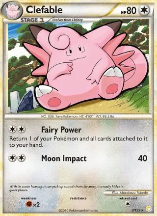 Clefable #3 · HeartGold SoulSilver Pokémon card