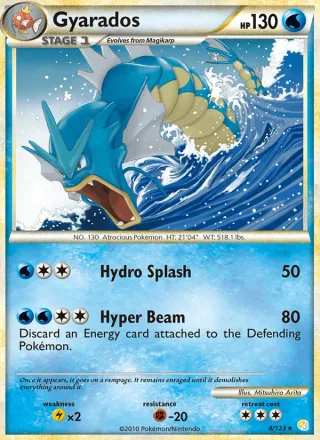 Gyarados #4 · HeartGold SoulSilver Pokémon card