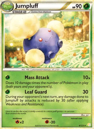 Jumpluff #6 · HeartGold SoulSilver Pokémon card