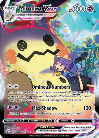 Mimikyu VMAX #TG17 · Brilliant Stars Trainer Gallery Pokémon card
