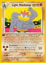Light Machamp · Neo Destiny Pokémon card