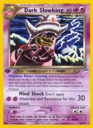 Dark Slowking #20 · Neo Destiny Pokémon card