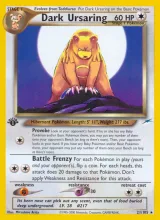 Dark Ursaring · Neo Destiny Pokémon card