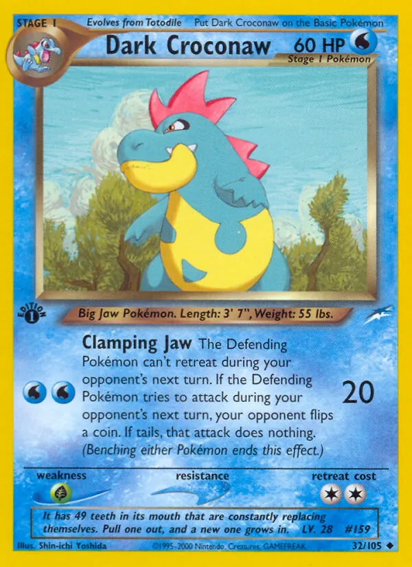 Dark Croconaw full card art