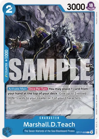Marshall.D.Teach #ST17-005 · Premium Booster -The Best- Vol. 2 One Piece card