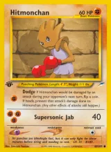 Hitmonchan · Neo Destiny Pokémon card