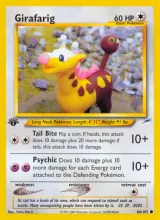 Girafarig · Neo Destiny Pokémon card
