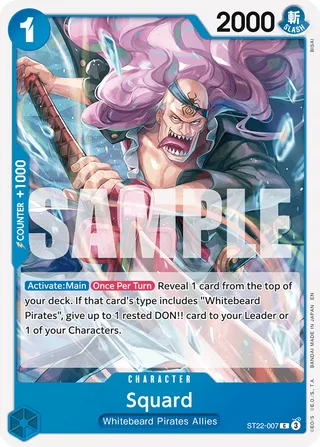 Squard #ST22-007 · ST-22: Starter Deck 22 Ace & Newgate One Piece card