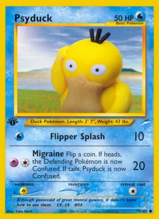 Psyduck #79 · Neo Destiny Pokémon card