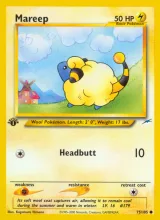 Mareep · Neo Destiny Pokémon card