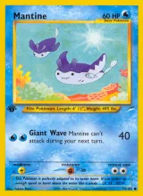 Mantine · Neo Destiny Pokémon card