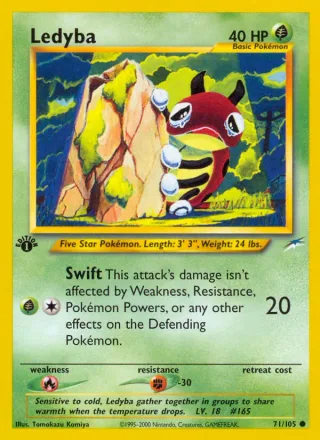 Ledyba #71 · Neo Destiny Pokémon card