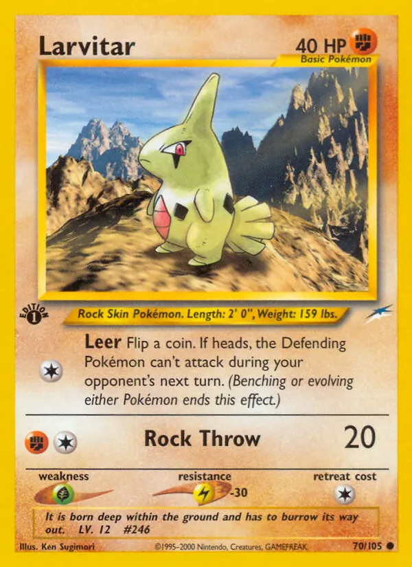 Larvitar full card art