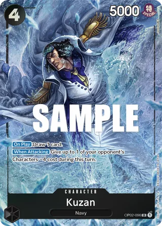 Kuzan (Alternate Art) #OP02-096-alternate-art · Paramount War One Piece card
