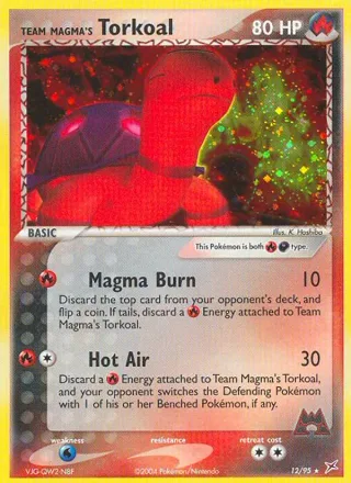 Team Magma's Torkoal #12 · Team Magma vs Team Aqua Pokémon card