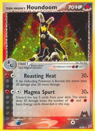 Team Magma's Houndoom #10 · Team Magma vs Team Aqua Pokémon card