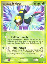 Team Aqua's Seviper · Team Magma vs Team Aqua Pokémon card