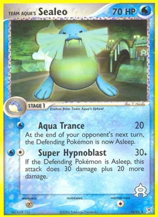 Team Aqua's Sealeo #16 · Team Magma vs Team Aqua Pokémon card