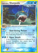 Team Aqua's Sharpedo · Team Magma vs Team Aqua Pokémon card