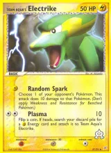 Team Aqua's Electrike · Team Magma vs Team Aqua Pokémon card