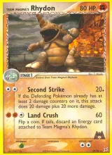 Team Magma's Rhydon · Team Magma vs Team Aqua Pokémon card