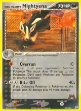 Team Magma's Mightyena · Team Magma vs Team Aqua Pokémon card