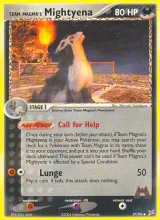 Team Magma's Mightyena · Team Magma vs Team Aqua Pokémon card
