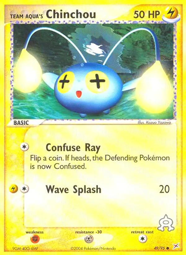 Team Aqua's Chinchou full card art